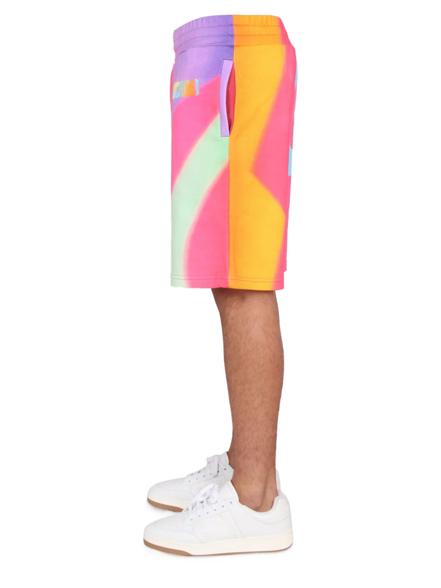 Moschino Elastic Waistband Sweatshirt Shorts for Men - Image 3
