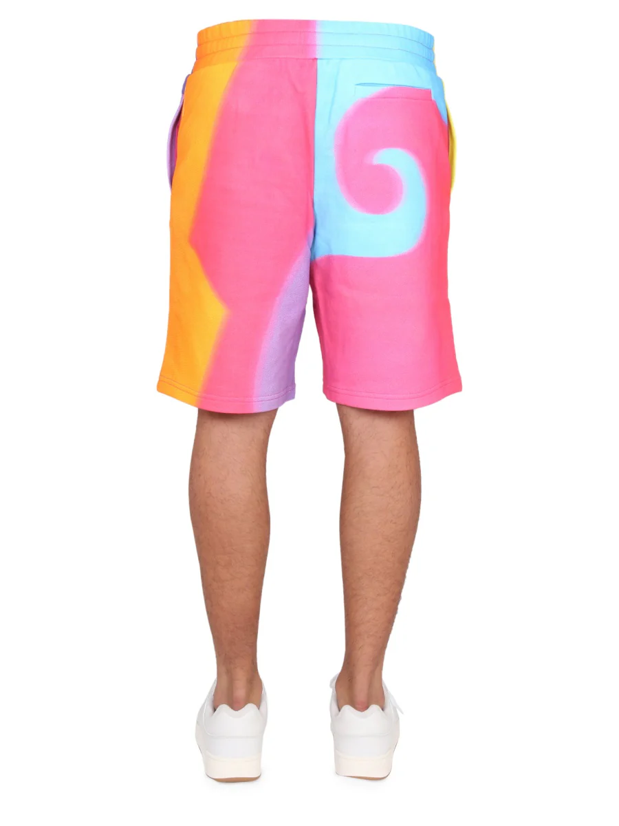 Moschino Elastic Waistband Sweatshirt Shorts for Men - Image 4
