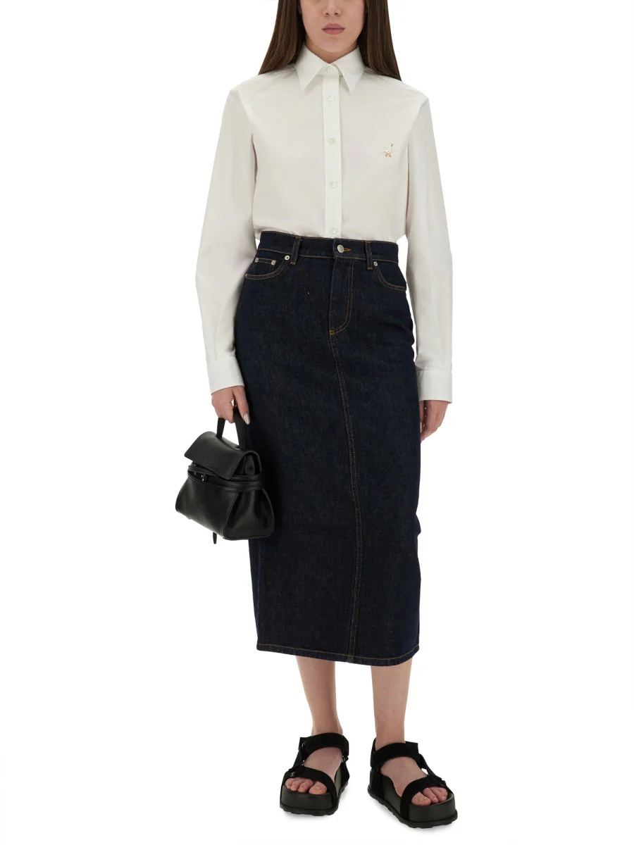 Moschino Embroidered Goose Regular Fit Shirt - Image 4