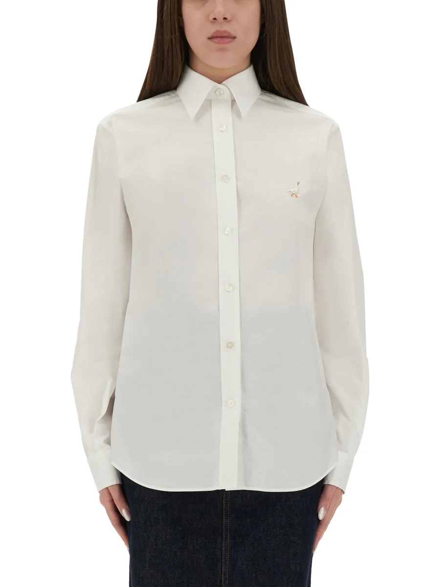 Moschino Embroidered Goose Regular Fit Shirt - Image 5