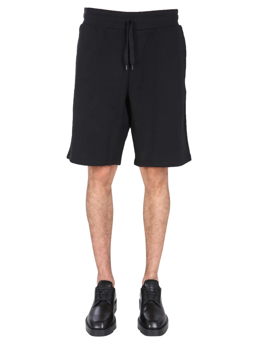 MOSCHINO Embroidered-logo Jogger Shorts