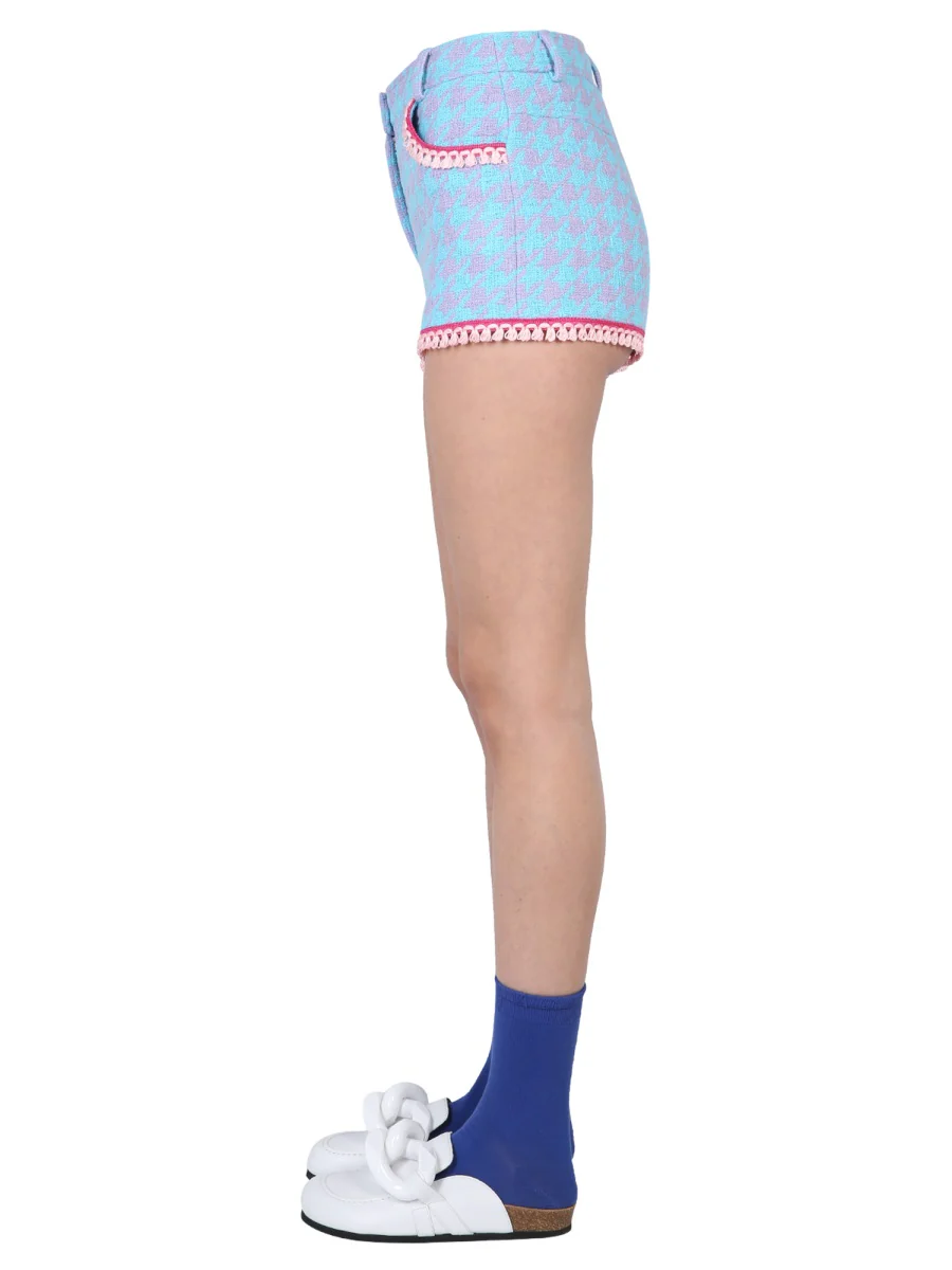 MOSCHINO Houndstooth-print Short Shorts - Image 3