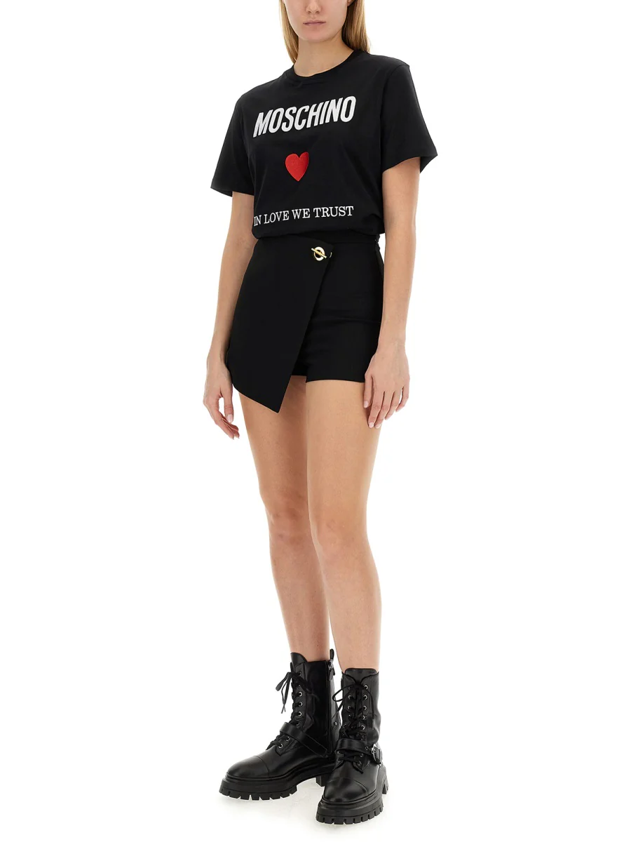 Moschino In Love We Trust Cotton T-shirt - Image 2