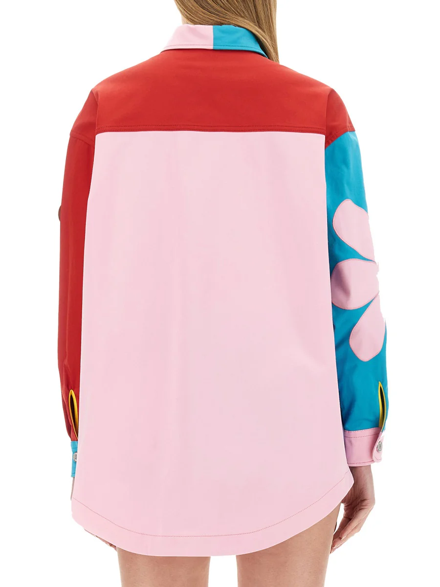 MOSCHINO JEANS Allover Graphic Printed Long-Sleeved Shirt - Image 3