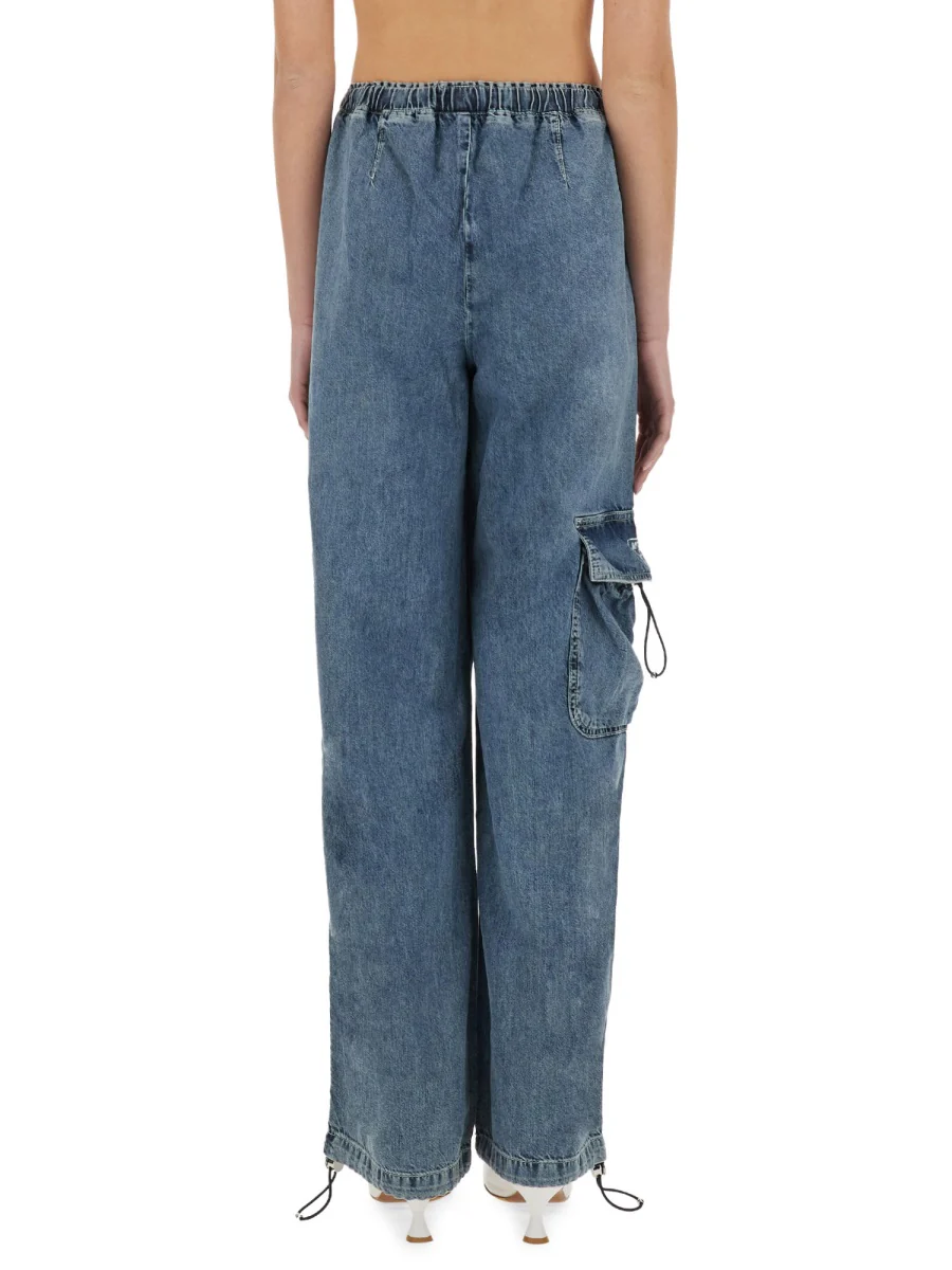 MOSCHINO JEANS Cargo Wide Leg Jeans - Image 3