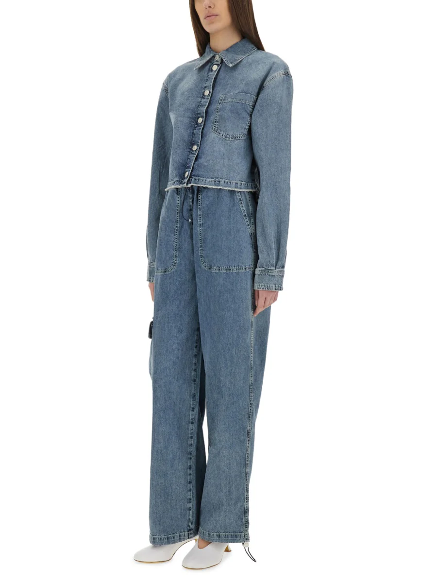 MOSCHINO JEANS Cargo Wide Leg Jeans - Image 7