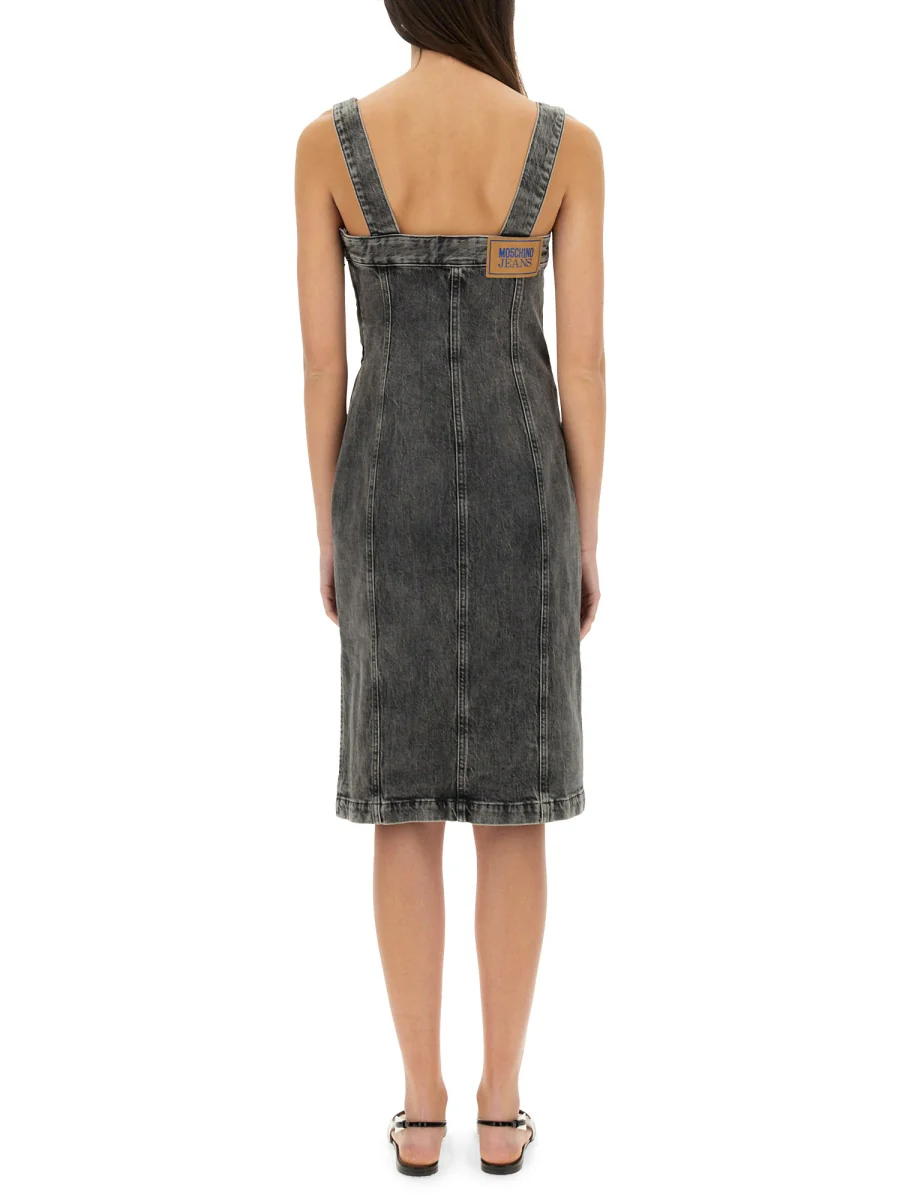 MOSCHINO JEANS Denim Midi Dress - Image 3