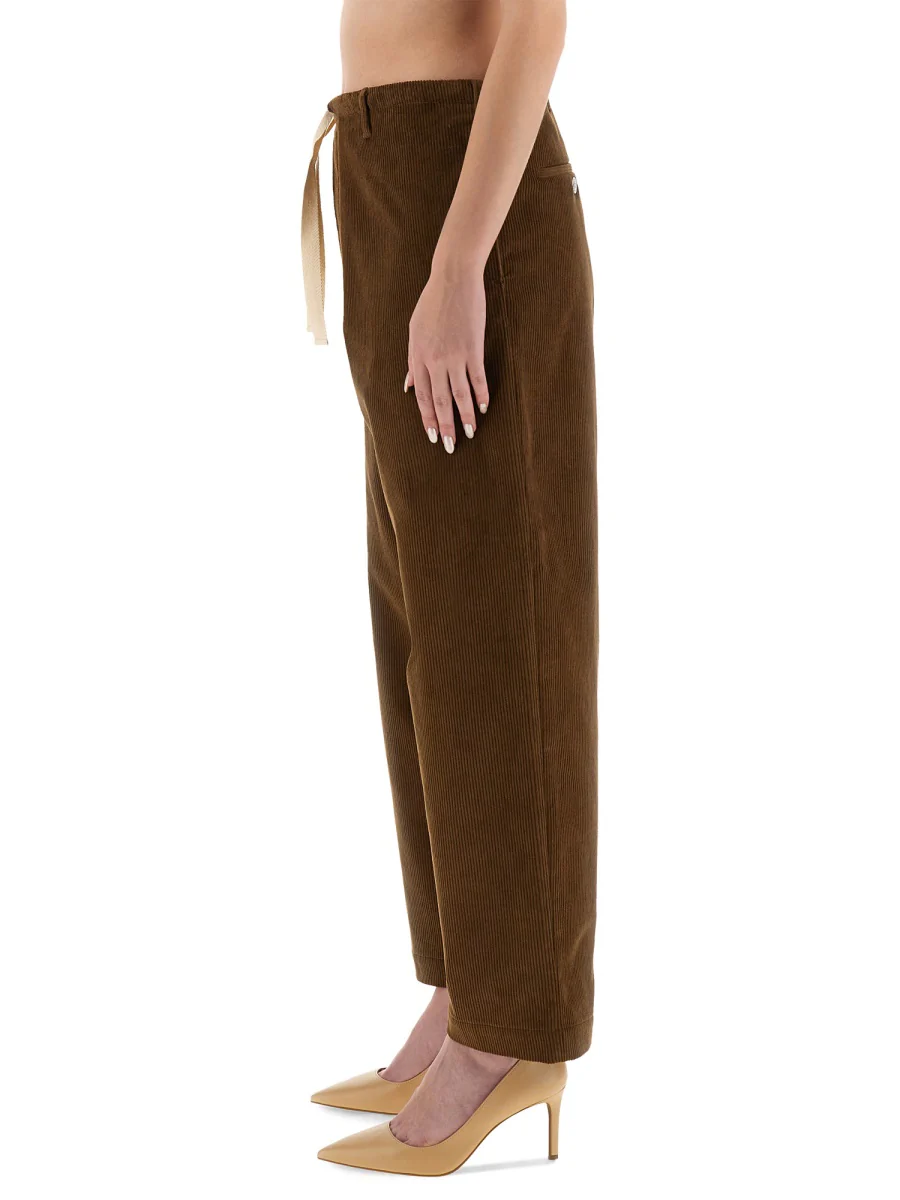 MOSCHINO JEANS Drawstring Corduroy Trousers - Image 7