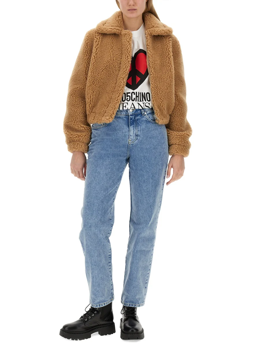 MOSCHINO JEANS Furry Effect Jacket - Image 2