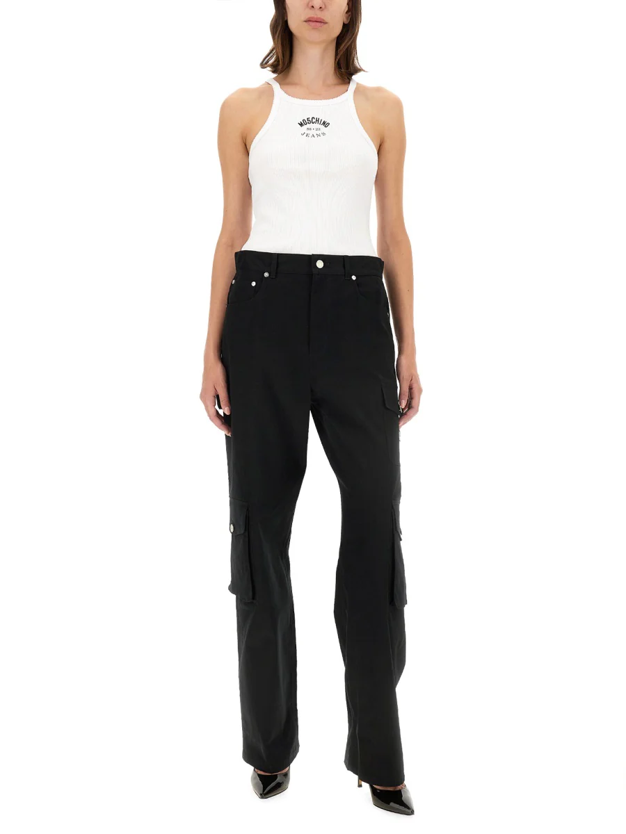 MOSCHINO JEANS Gabardine-weave Cargo Pants - Image 2