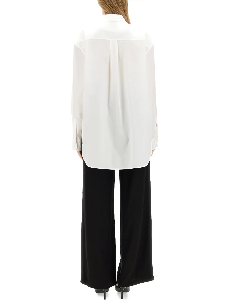 MOSCHINO JEANS Heart-patch Cotton Shirt - Image 3