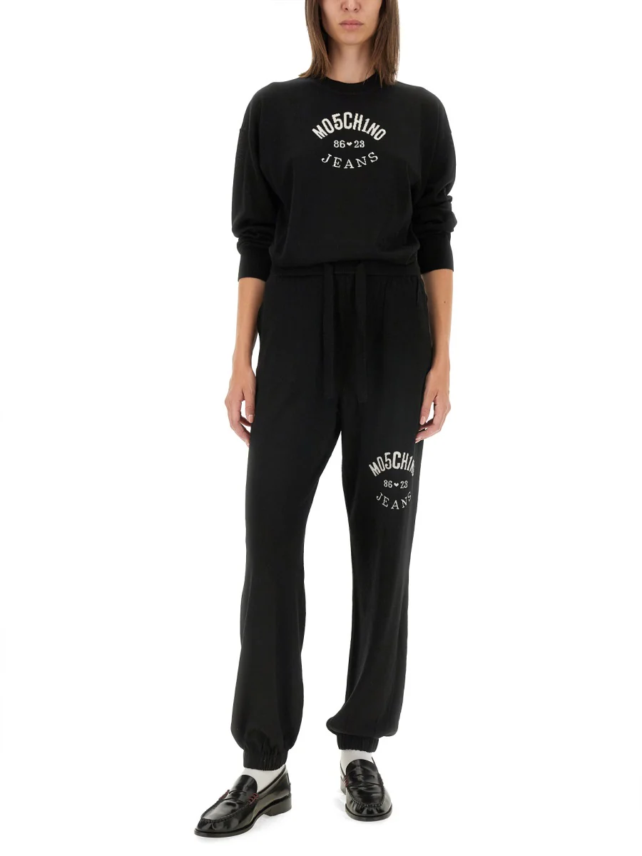 MOSCHINO JEANS Jogging Pants with Logo - Image 2