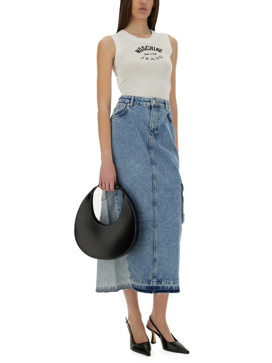 Moschino Jeans Long Denim Skirt - Image 2