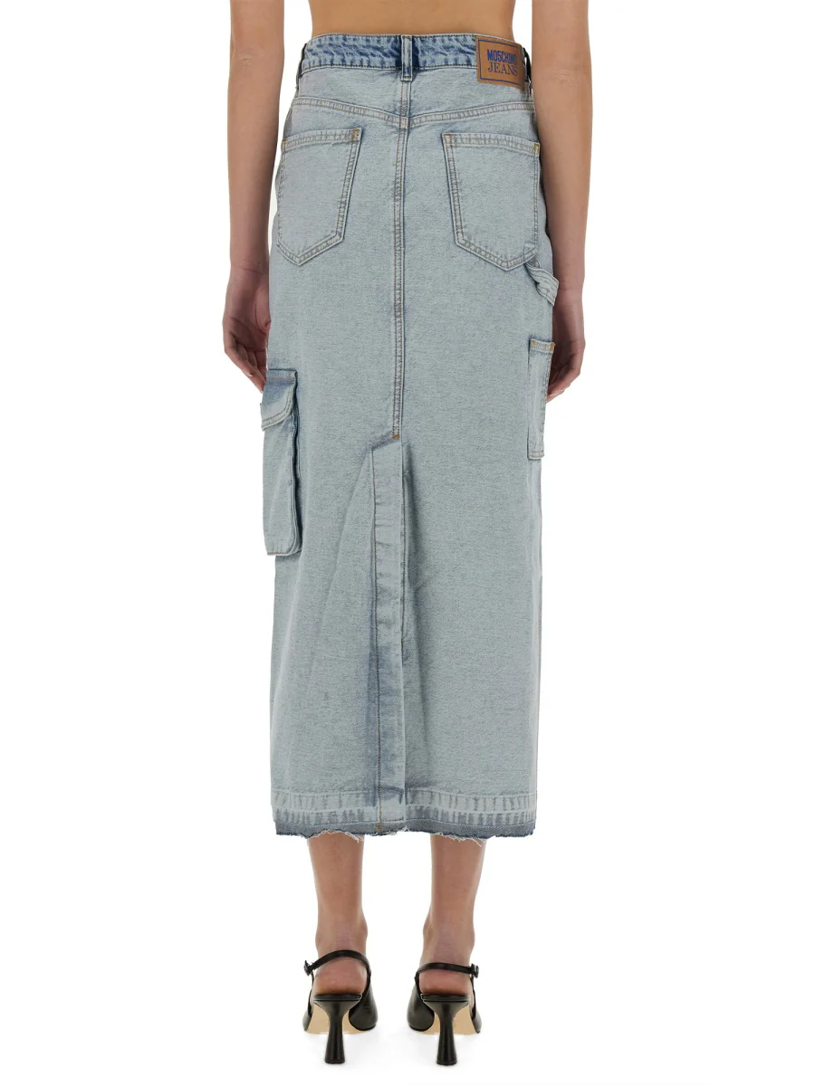 Moschino Jeans Long Denim Skirt - Image 3