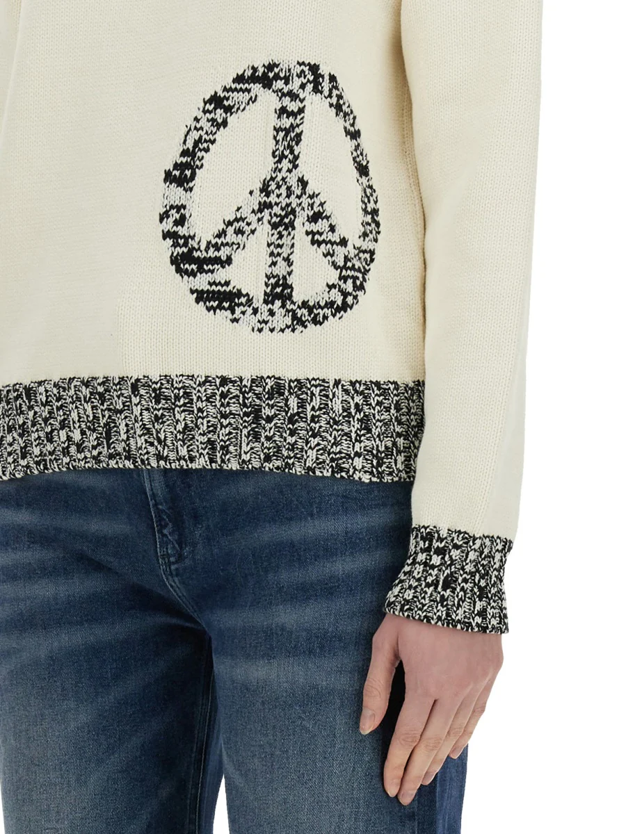 Moschino Jeans Mesh Inlay Pattern Sweater - Image 4
