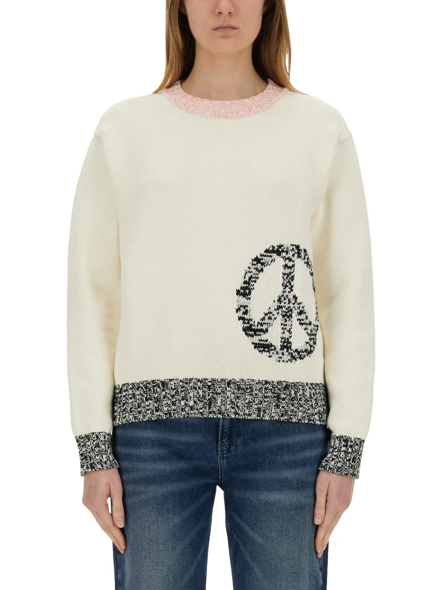 Moschino Jeans Mesh Inlay Pattern Sweater - Image 5