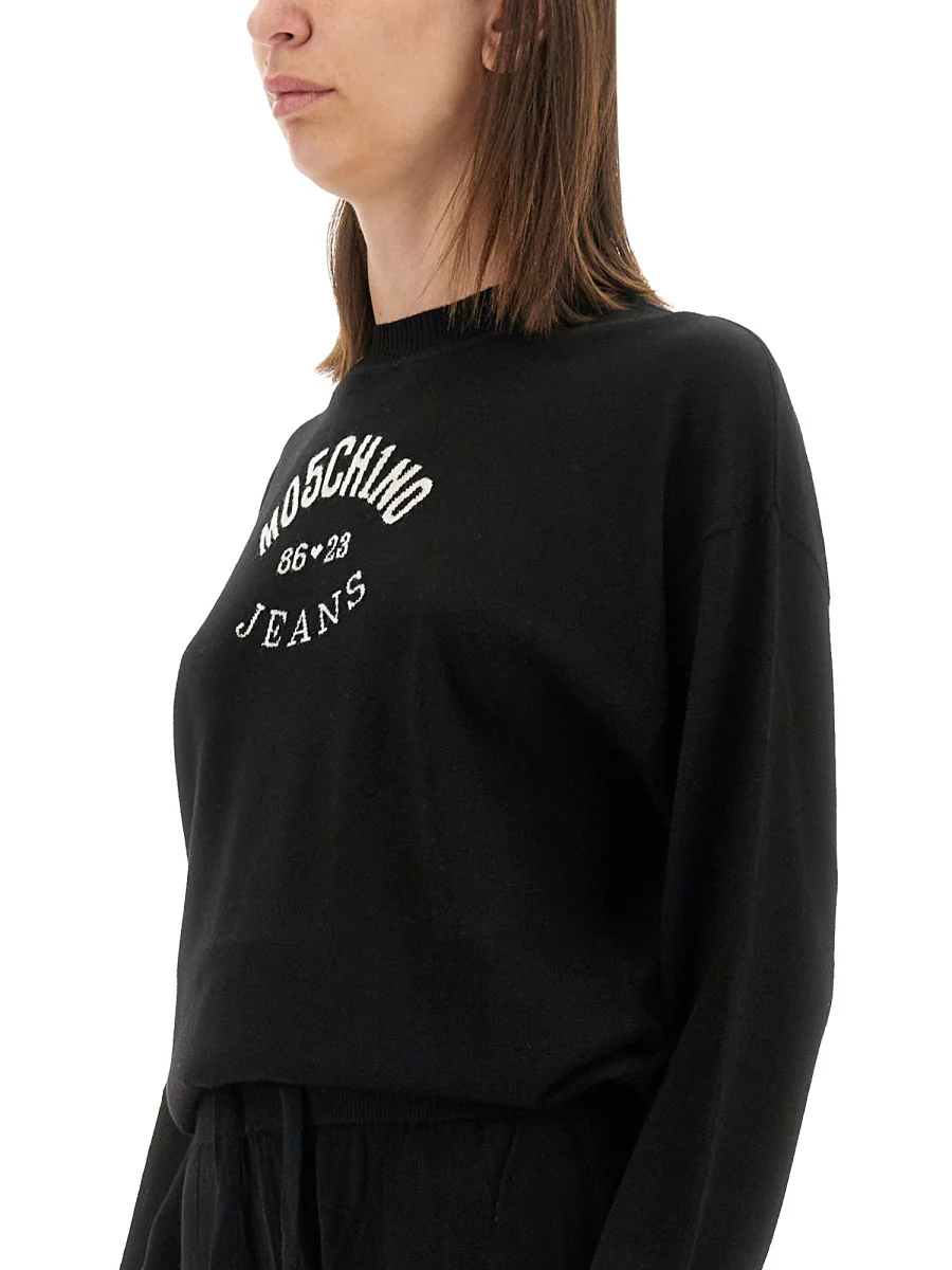 MOSCHINO JEANS Oversized T-Shirt with Logo - Image 4