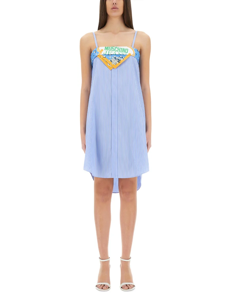 Moschino Jeans Painted Cotton Dress - Size 38