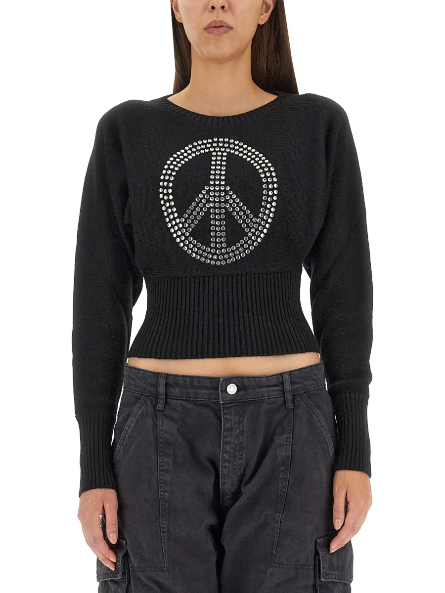 MOSCHINO JEANS Peace-sign Cotton T-shirt