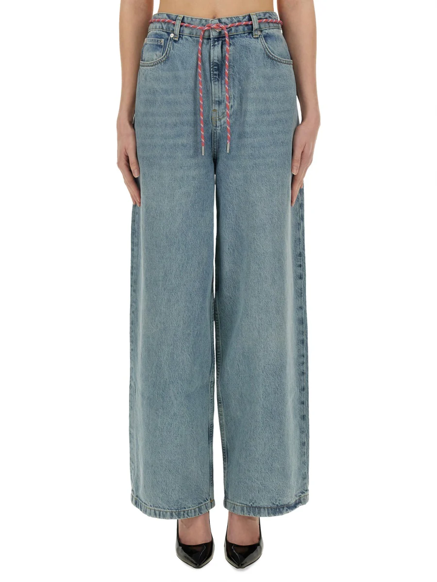 MOSCHINO JEANS "WIDE FIT" DENIM JEANS