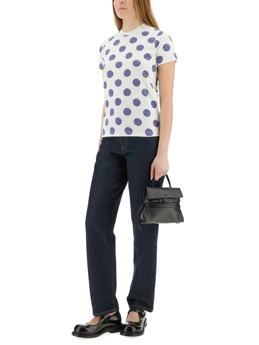 Moschino Laurel Crown Patch Straight Fit Denim Pants - Image 2
