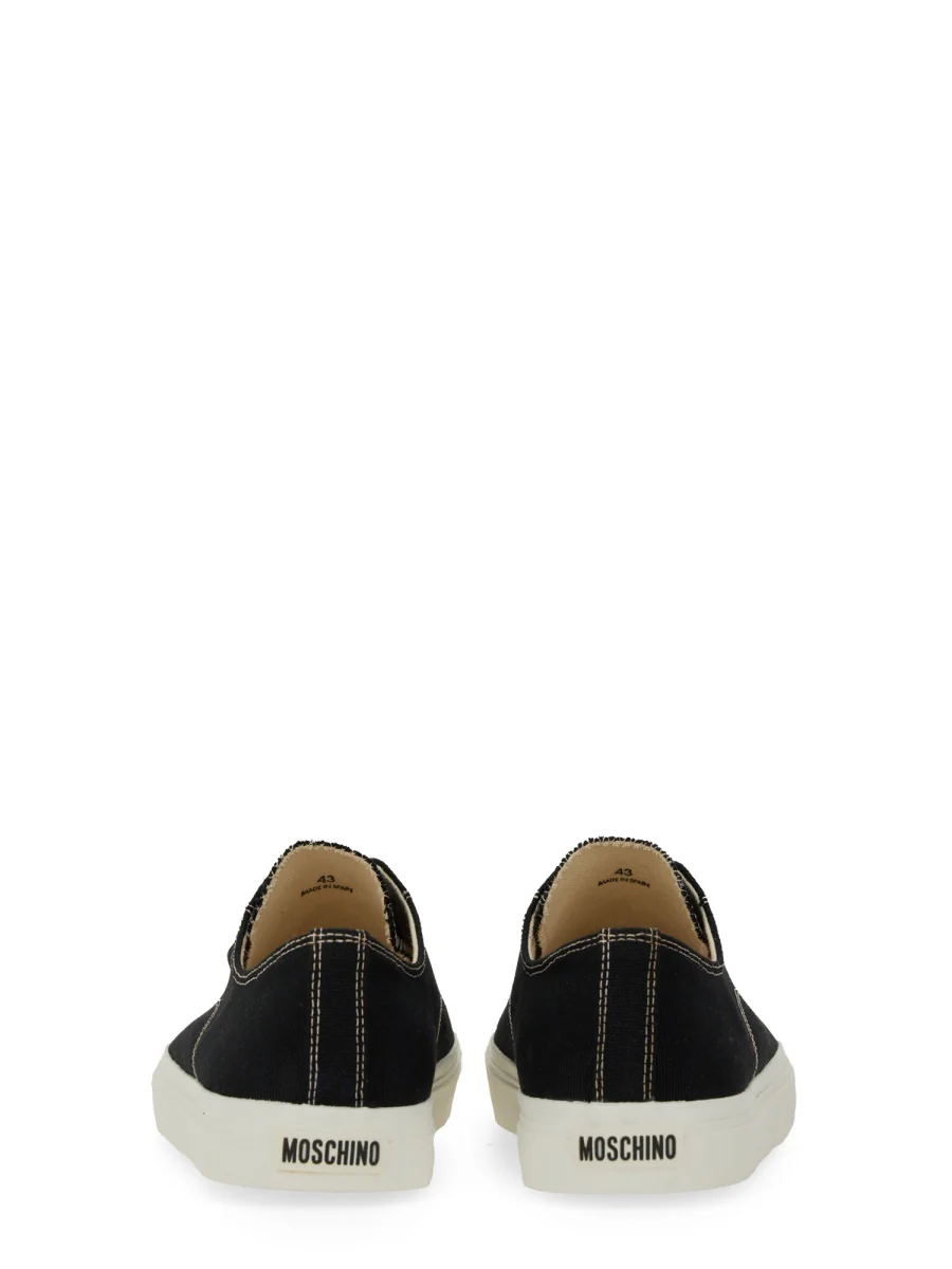 Moschino Leather Edge Sneakers for Men - Image 6