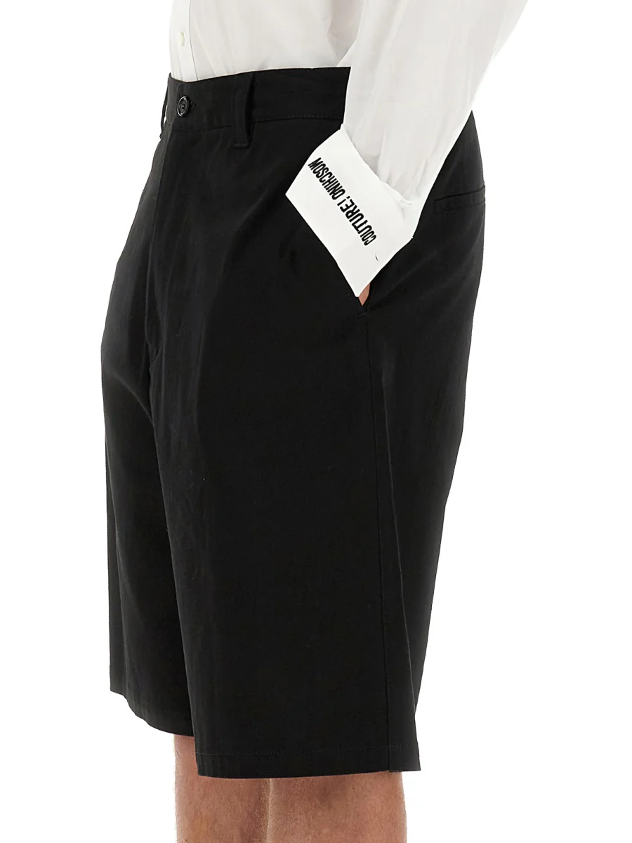 MOSCHINO Logo-embroidered Long-sleeve Cotton Shirt - Image 4