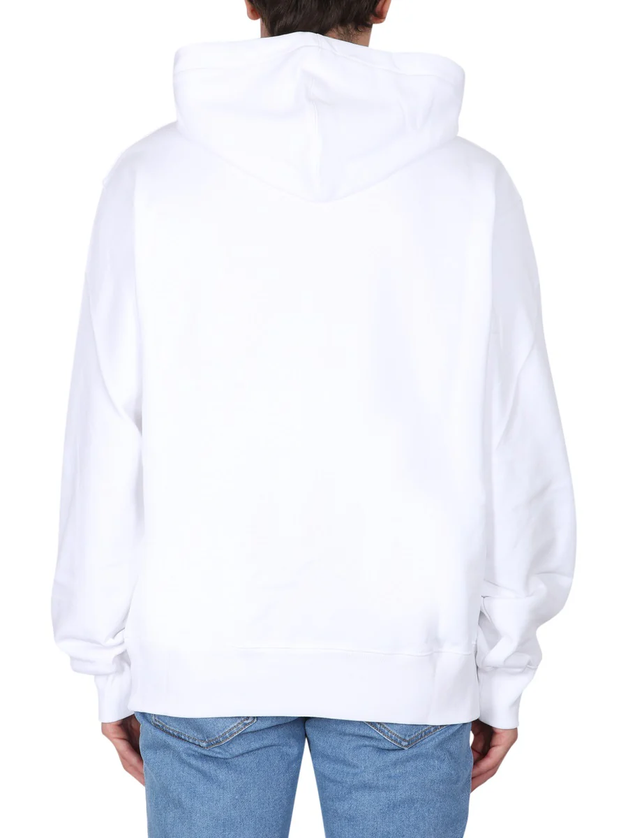 Moschino Men's Drawstring Hood Teddy Print Sweatshirt - Image 3