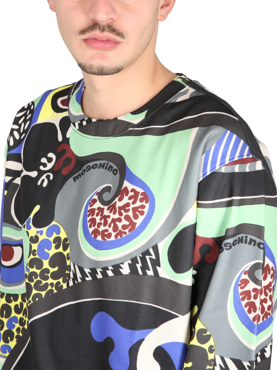 MOSCHINO Psychedelic Print Sweatshirt - Image 4
