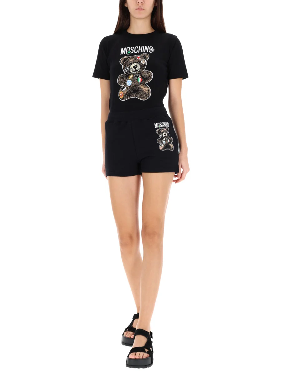 MOSCHINO Shorts with Teddy Print - Image 6