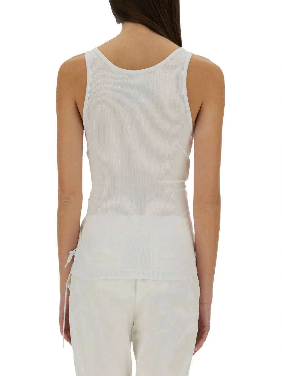 MOSCHINO Slim Fit Tank Top with Laces - Image 3