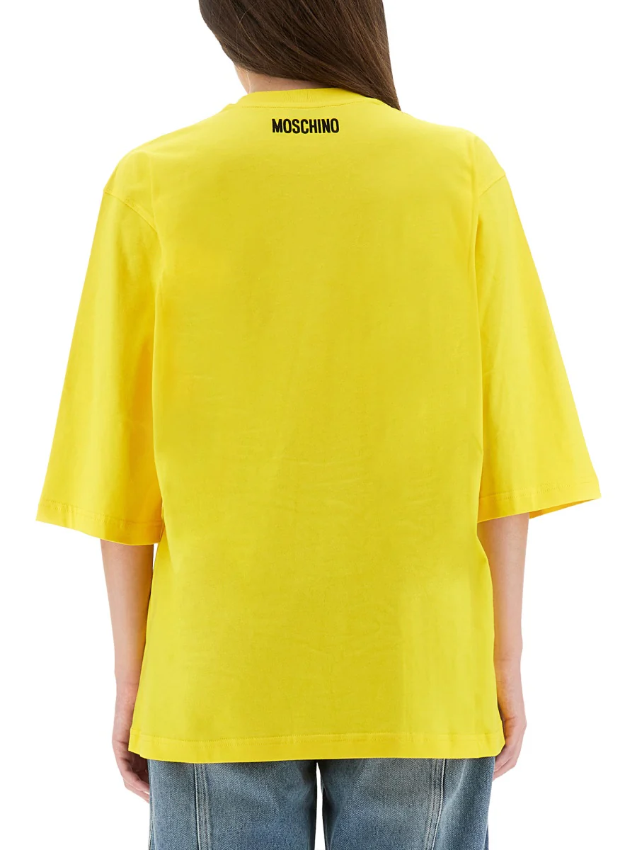 Moschino Smile Graphic T-Shirt - Regular Fit, - Image 3