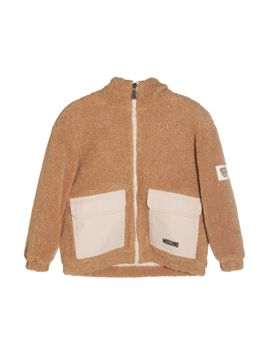 MOSCHINO Soft Fabric Hooded Jacket