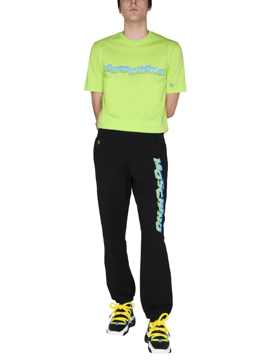 MOSCHINO "SURF" JOGGING PANTS with LOGO PRINT - Image 2