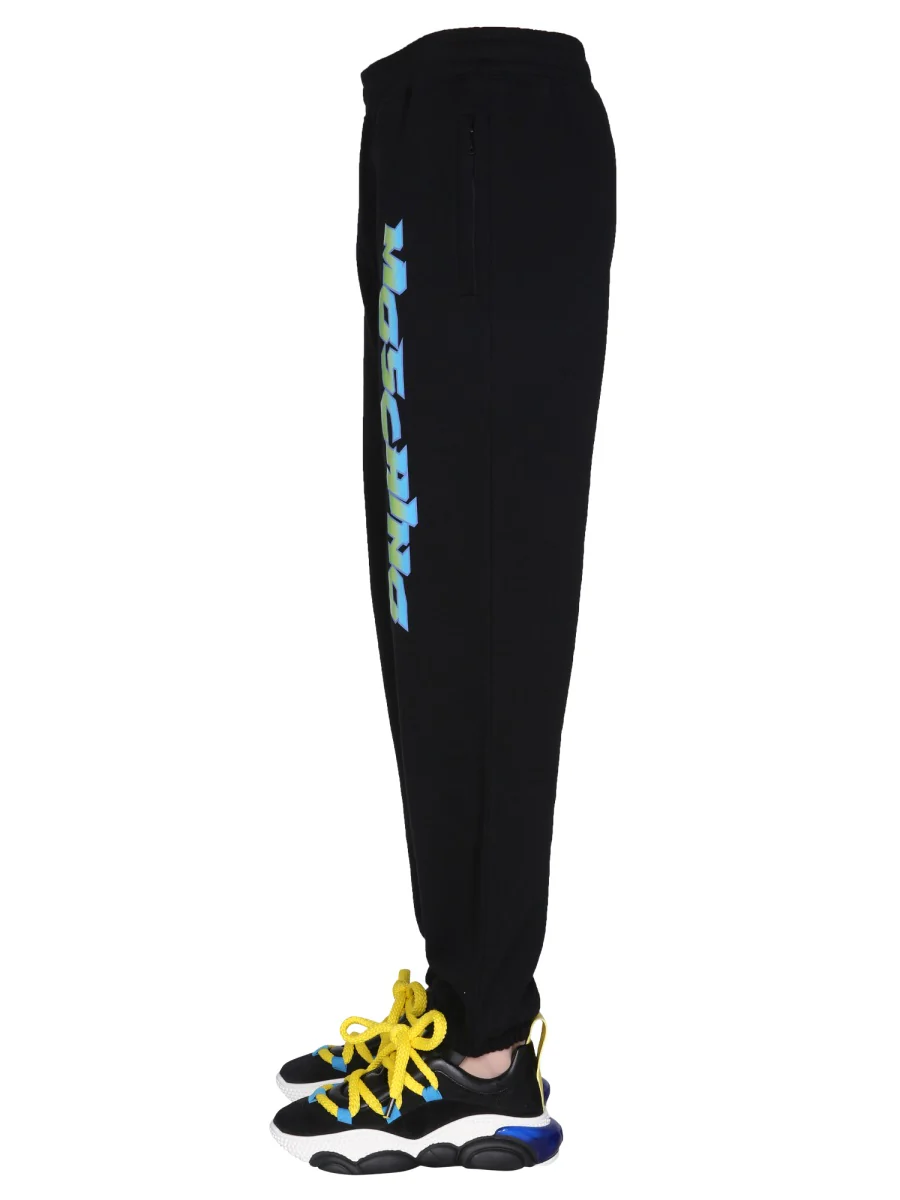 MOSCHINO "SURF" JOGGING PANTS with LOGO PRINT - Image 3