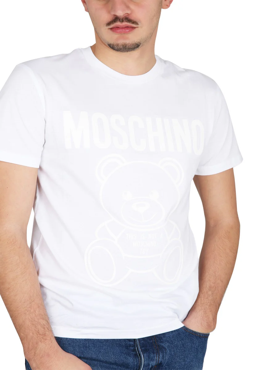 MOSCHINO Teddy Bear Organic Cotton Jersey T-shirt - Image 4