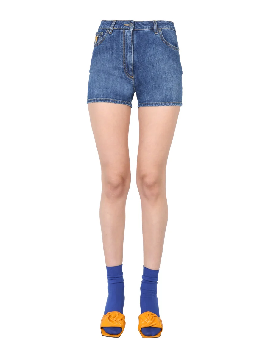 MOSCHINO Teddy Bear-print Mini Shorts - Image 5