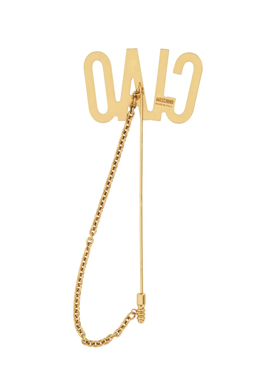 MOSCHINO Tie Clip "hello" - Image 2