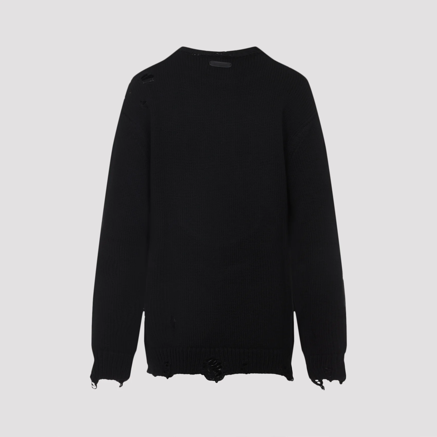 Moschino Virgin Wool Smile Cropped Sweater - Image 4