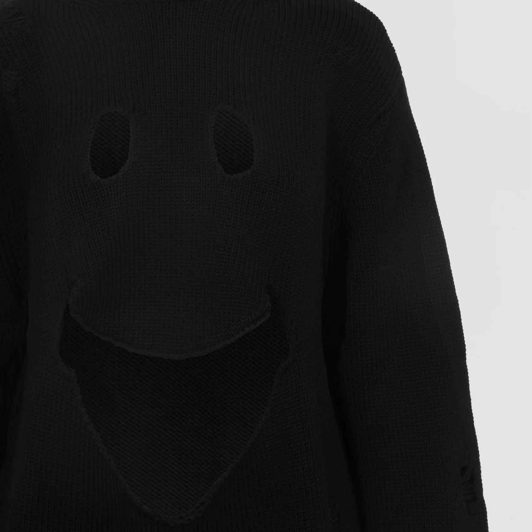 Moschino Virgin Wool Smile Cropped Sweater - Image 6