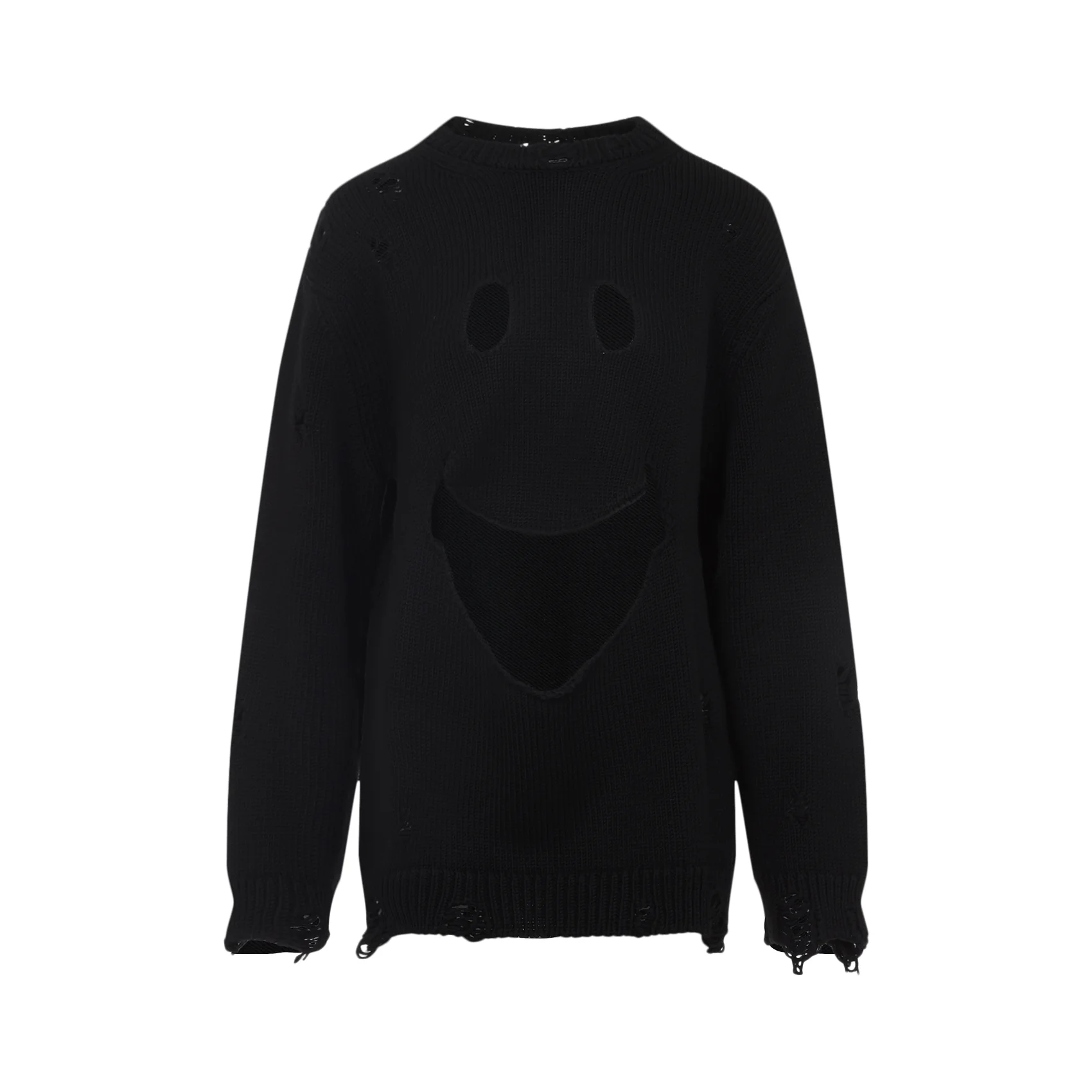 Moschino Virgin Wool Smile Cropped Sweater - Image 7