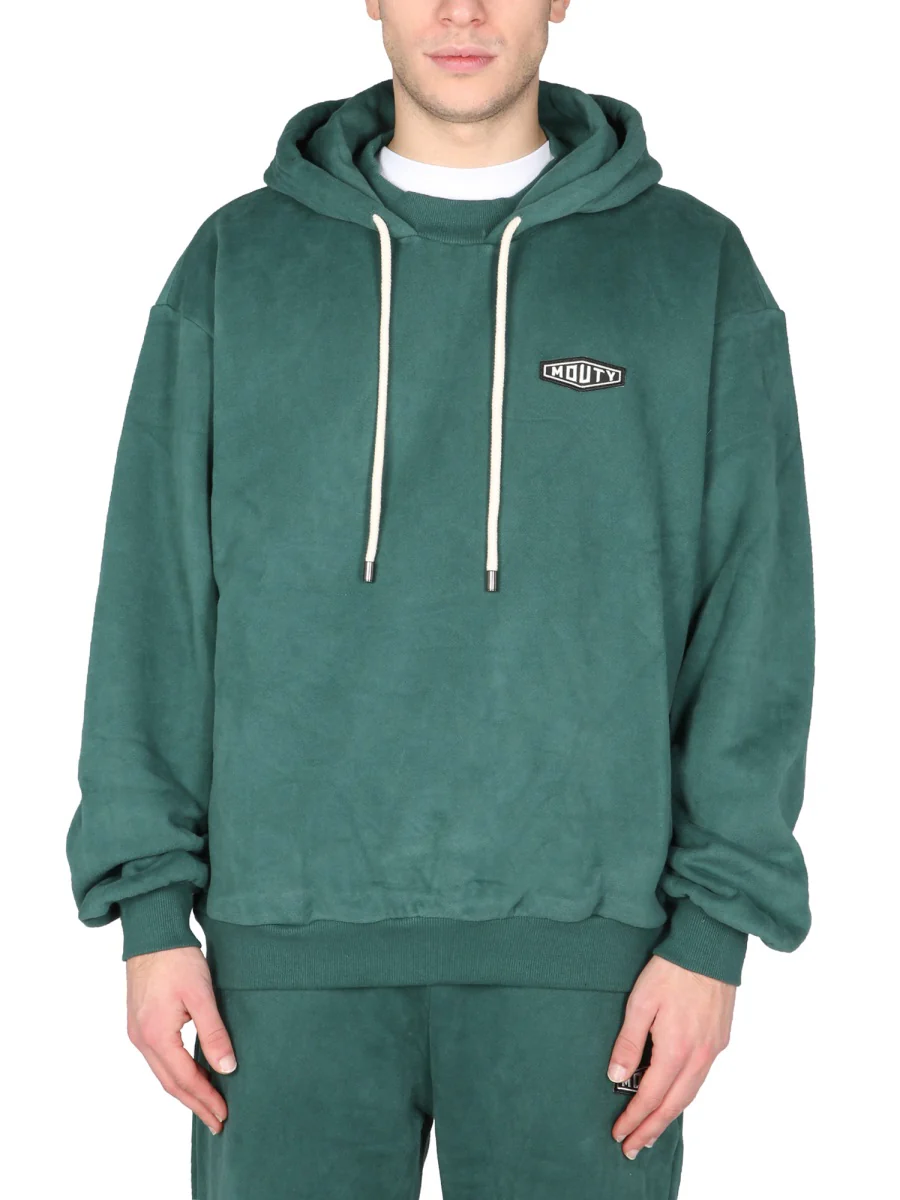 MOUTY Dallas Cotton Hooded Sweatshirt with Logo