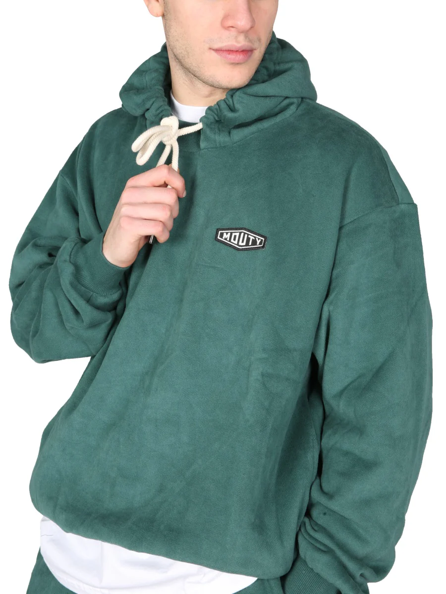 MOUTY Dallas Cotton Hooded Sweatshirt with Logo - Image 4