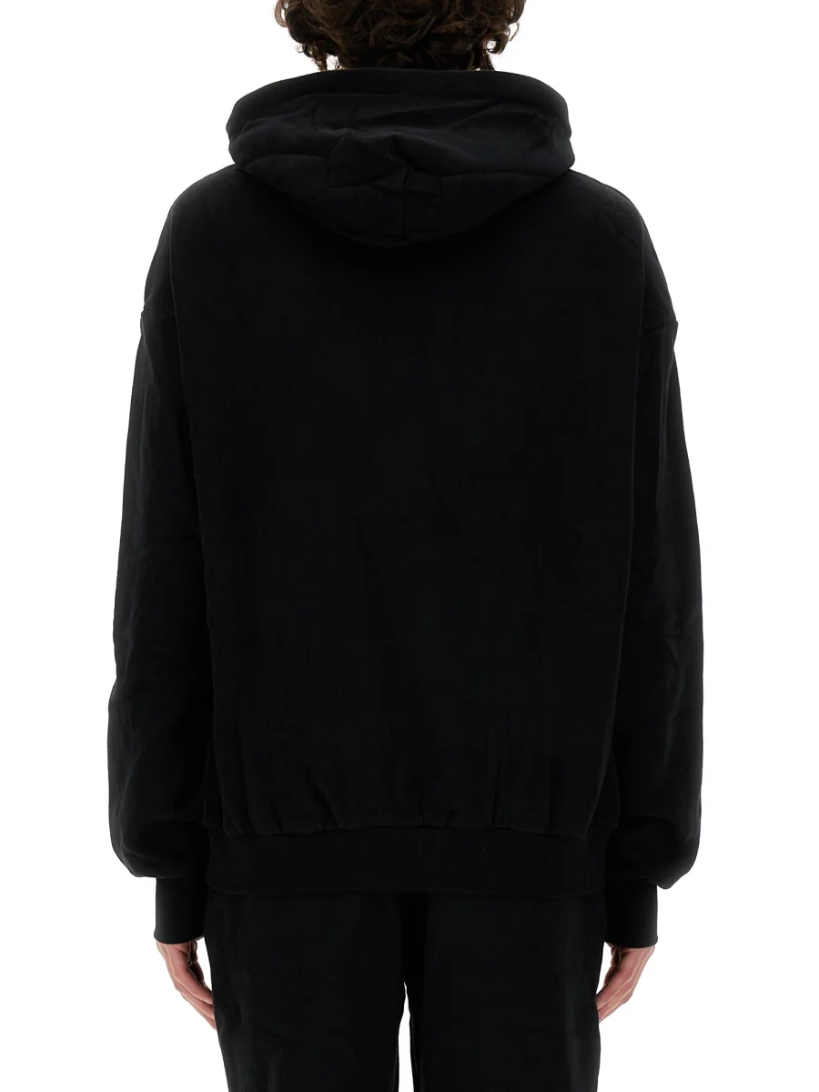 MOUTY "TEXAS" OVERSIZED FIT COTTON SWEATSHIRT with EMBROIDERED LOGO - Image 3