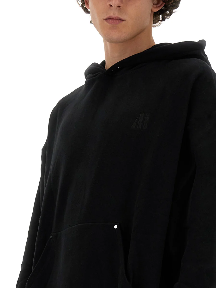 MOUTY "TEXAS" OVERSIZED FIT COTTON SWEATSHIRT with EMBROIDERED LOGO - Image 4