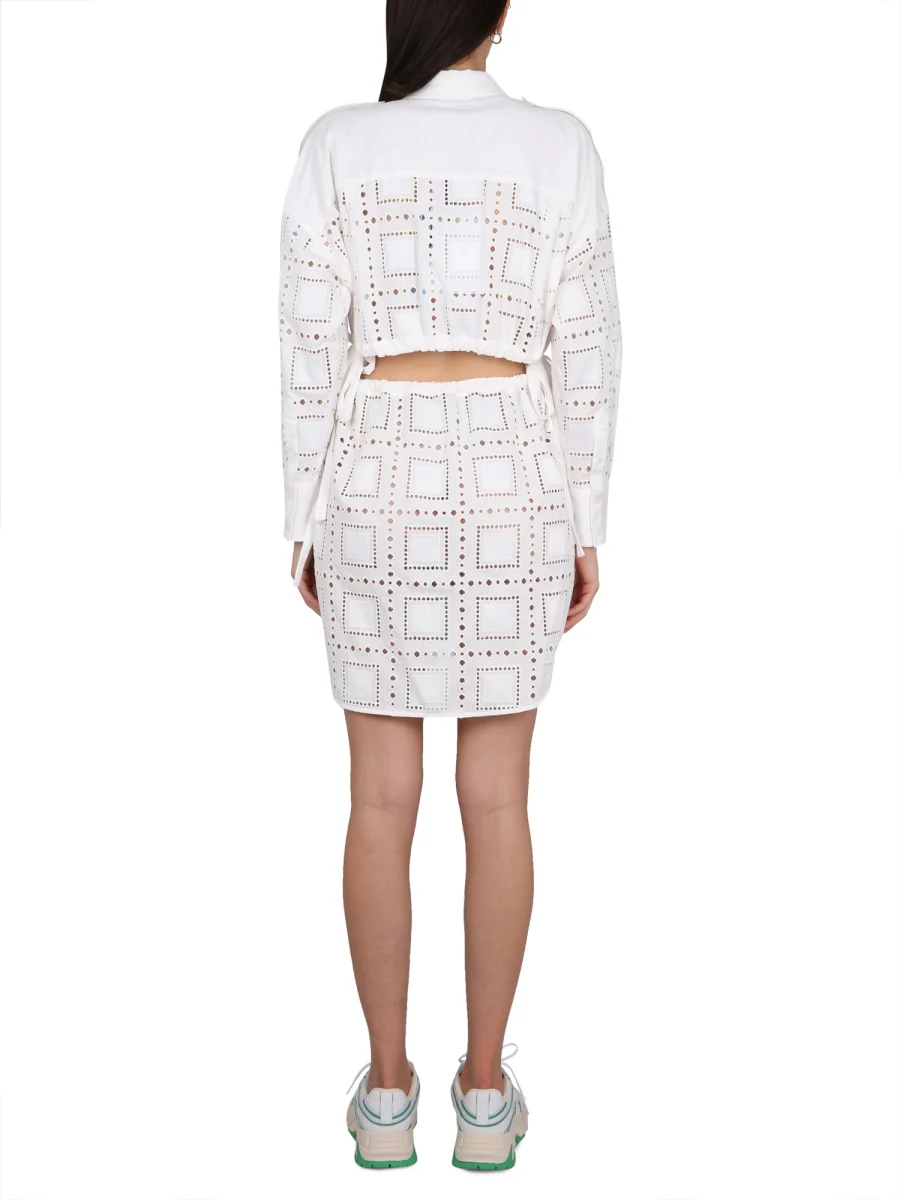 Msgm Button-Up Chemisier Dress - Image 3
