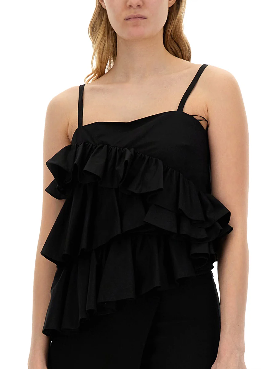 Msgm Chic Tops with Ruching - Image 4