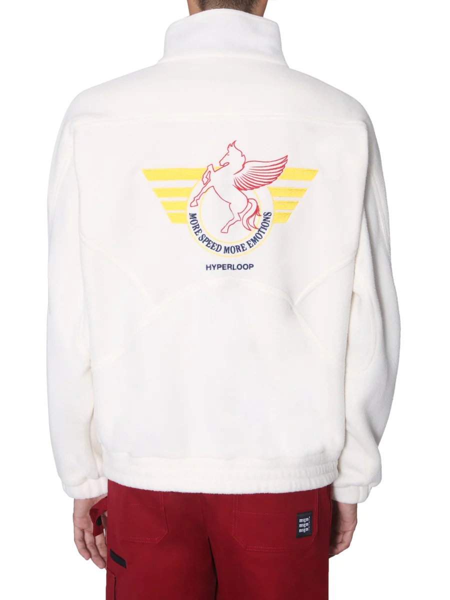 MSGM Contrast Stripe Sweatshirt - Image 3