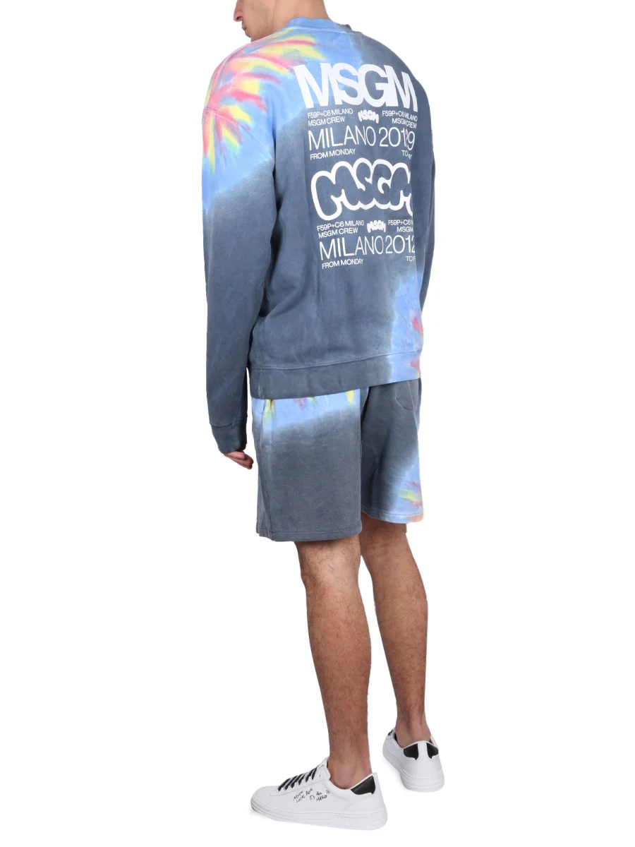 Msgm Crawling Logo Print Sweatshirt for Men - Image 2