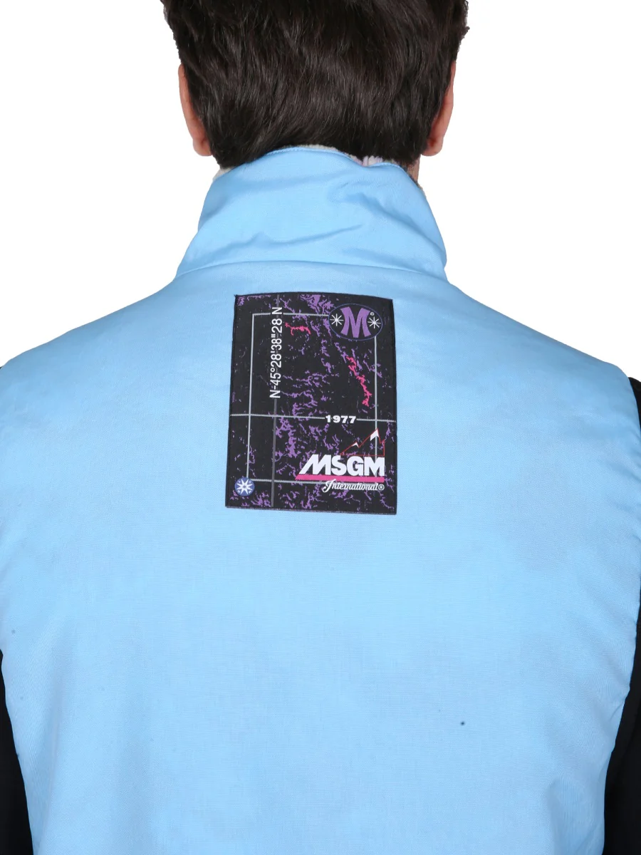 MSGM Fleece Sherpa Vest - Image 4